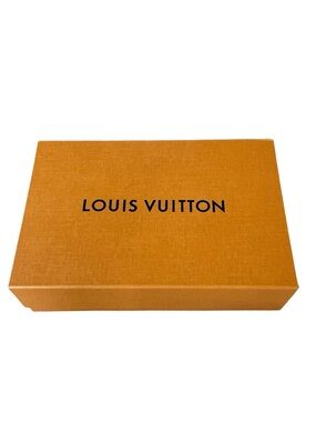 Louis Vuitton Orange and Black Logo Magnetic Gift Box